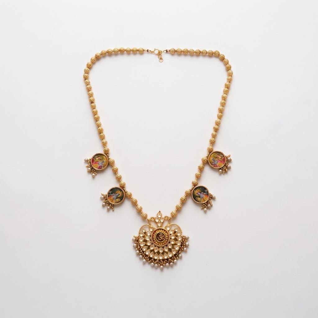 Pichwai Artistry Necklace