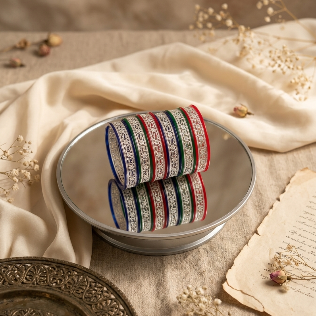 Multicolor Enamel Festive Bangles - Navratri Special Collection