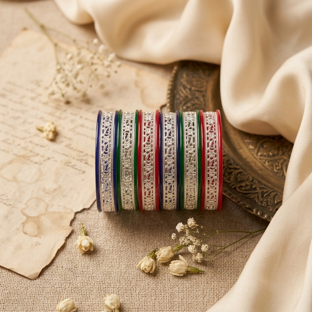 Multicolor Enamel Festive Bangles - Navratri Special Collection