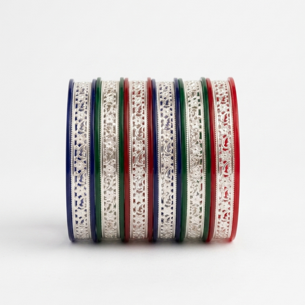 Multicolor Enamel Festive Bangles - Navratri Special Collection