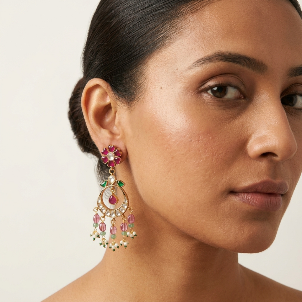 Royal Meenakari  Stone Choker Set