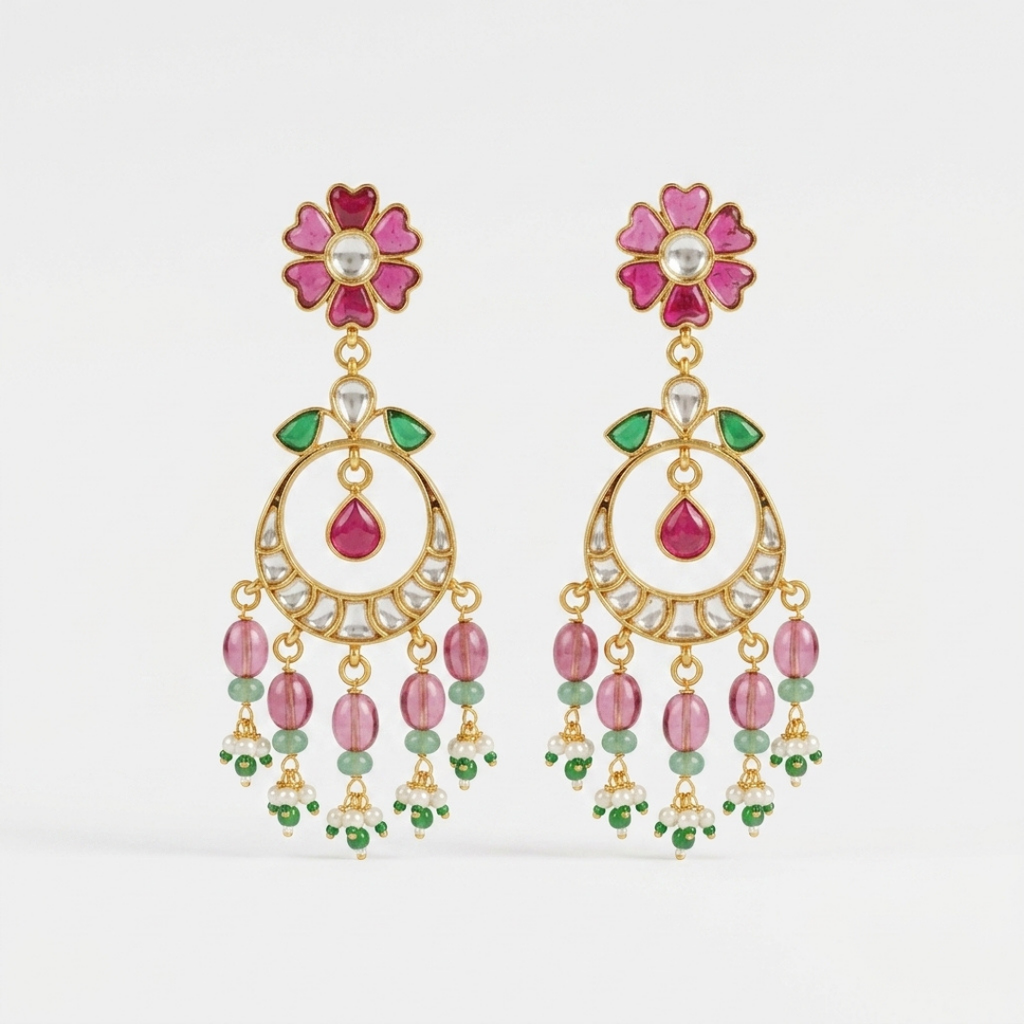 Royal Meenakari  Stone Choker Set
