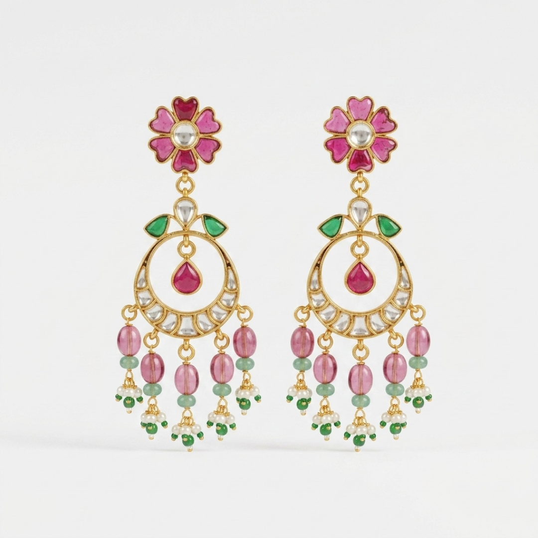 Royal Meenakari  Stone Choker Set