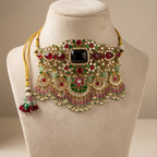 Royal Meenakari  Stone Choker Set