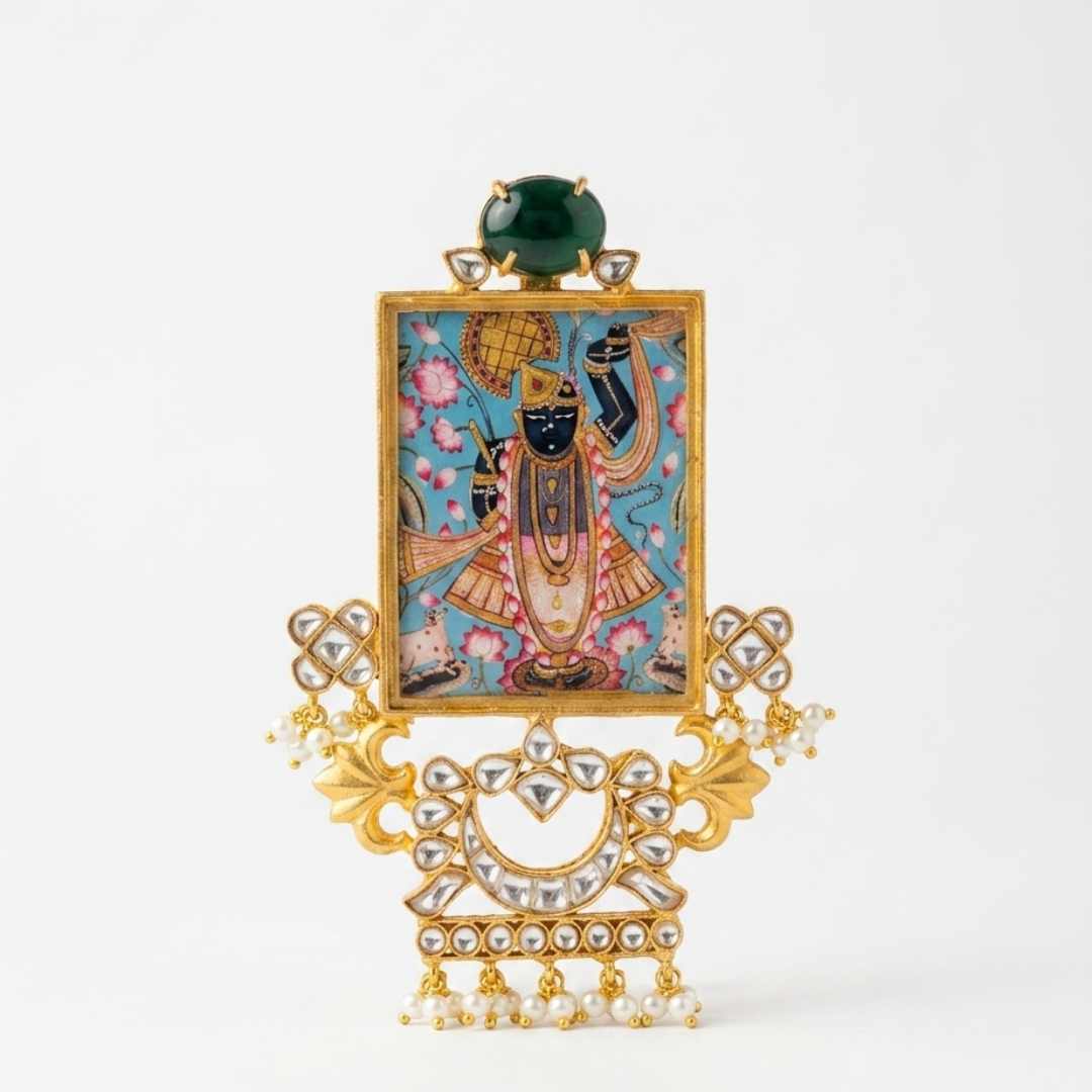 Divine Shreenathji Pichwai Pendant