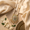 Multi-Strand Pearl Pendant Necklace