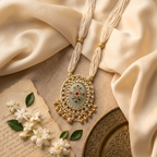 Multi-Strand Pearl Pendant Necklace