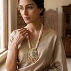 Multi-Strand Pearl Pendant Necklace