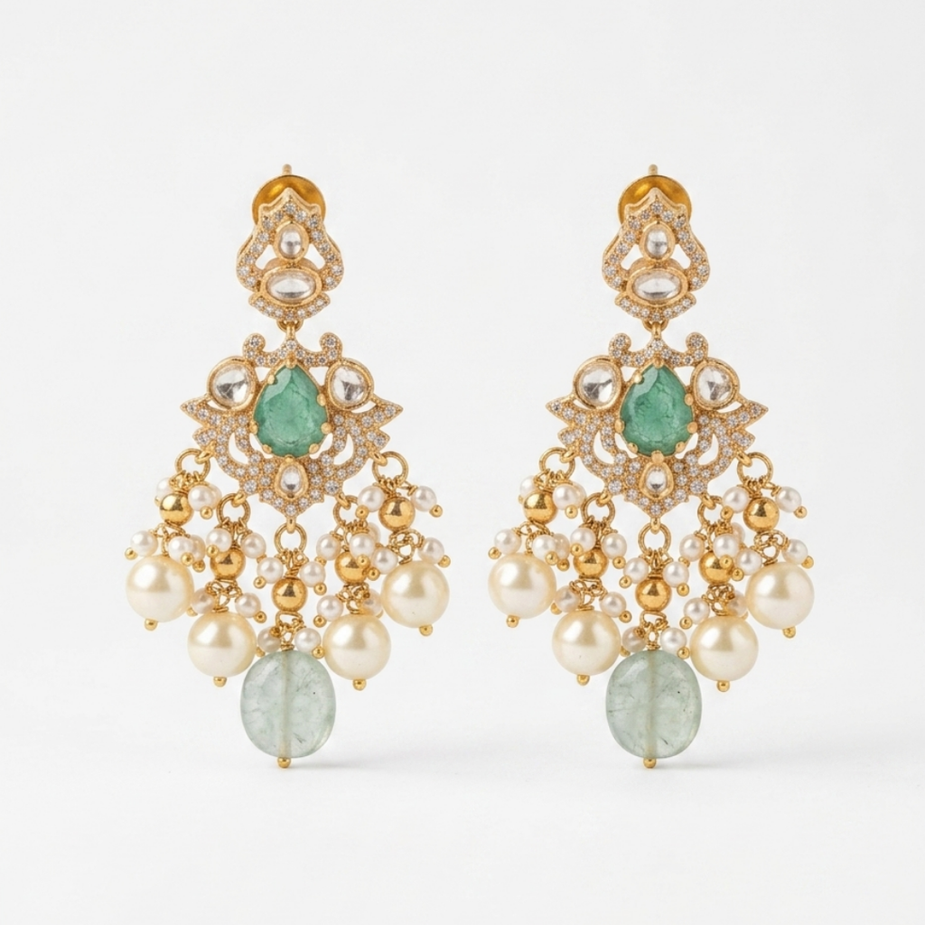 Polki Stone-Studded Earrings