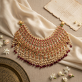 Ruby & Pearl Statement Necklace