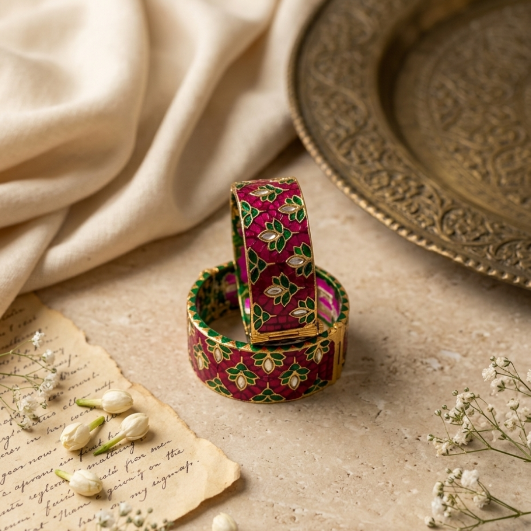 Meenakari Artistry Kada
