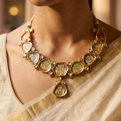 Divine Shreenathji Heritage Necklace