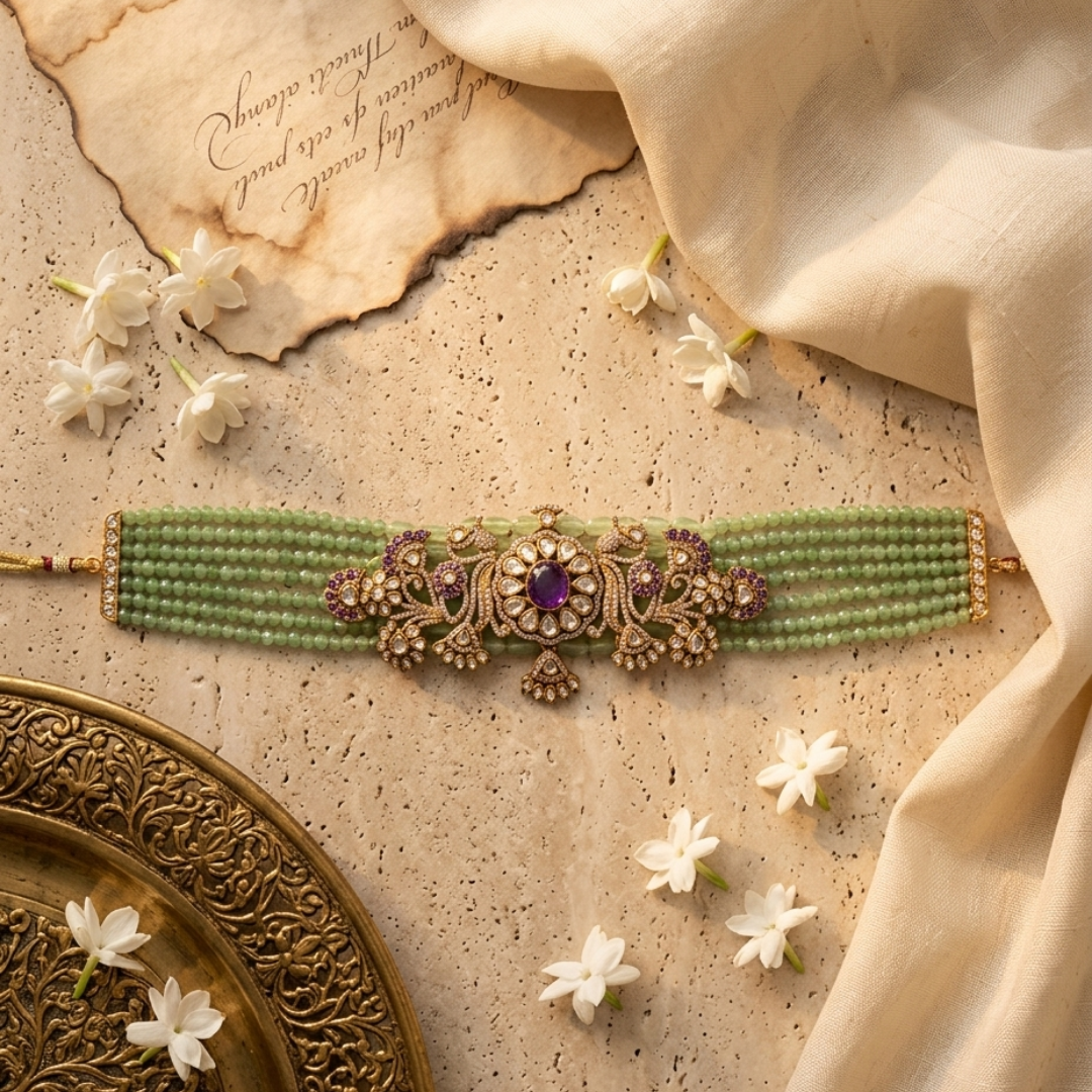 Graceful Traditional Bead Choker