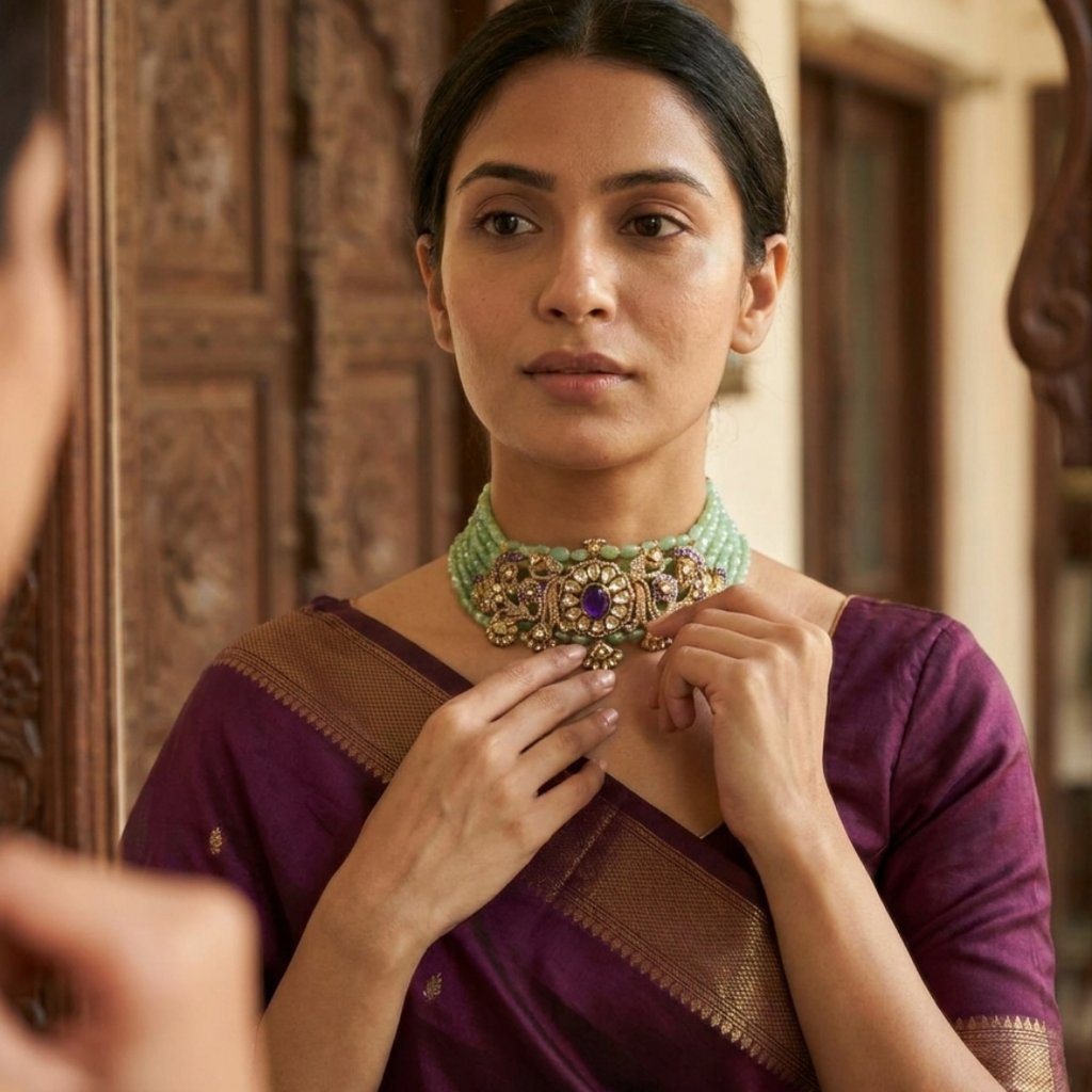 Graceful Traditional Bead Choker