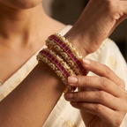 Ruby Pink Artisan Bangle