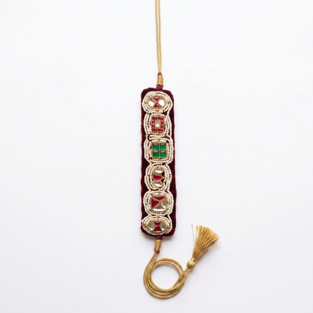 Velvet Gemstone Statement Choker