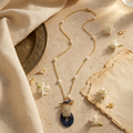 Sapphire Peacock Polki Pendant Necklace