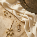 Ivory Peacock Polki Pendant Necklace